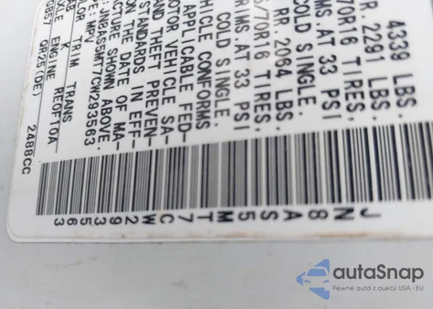 2012 Nissan Rogue S z USA, uszkodzony, nr VIN JN8AS5MT7CW293563